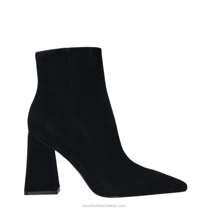 Marc Fisher Frauen schwarzes Wildleder Kulika-Stiefel mit Absatz 48XZ9