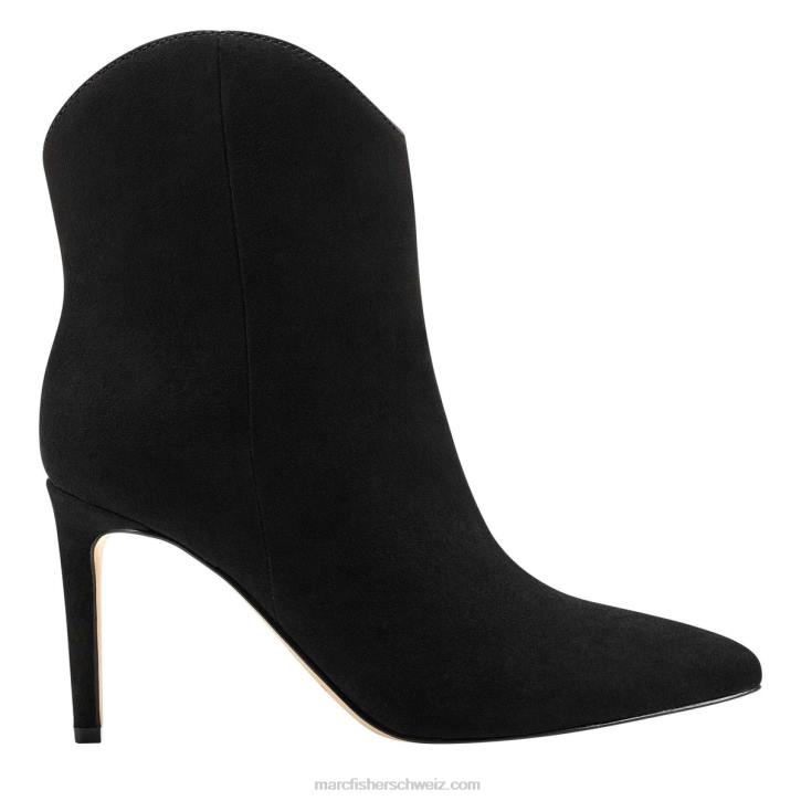 Marc Fisher Frauen schwarzes Wildleder Revati-Stiefel mit Absatz 48XZ82