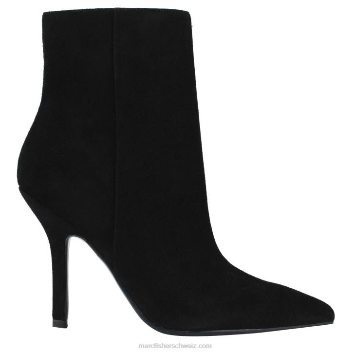 Marc Fisher Frauen schwarzes Wildleder Semina-Stiefel mit Absatz 48XZ59