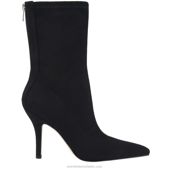Marc Fisher Frauen schwarzes Wildleder luftige Stiefeletten mit Absatz 48XZ44