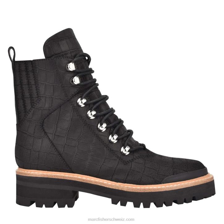 Marc Fisher Frauen schwarzes Wildleder multi Izzie Lugsole-Stiefelette 48XZ146
