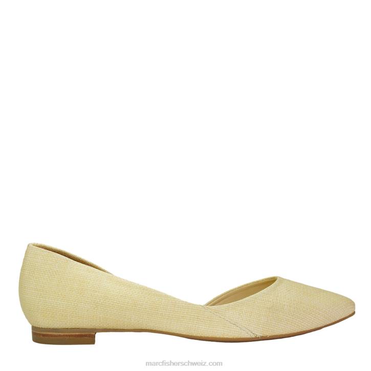Marc Fisher Frauen Beige Sunny Woven D'Orsay Flat 48XZ315