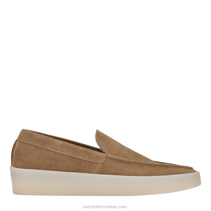 Marc Fisher Männer Taupefarbenes Wildleder Connor-Loafer 48XZ728