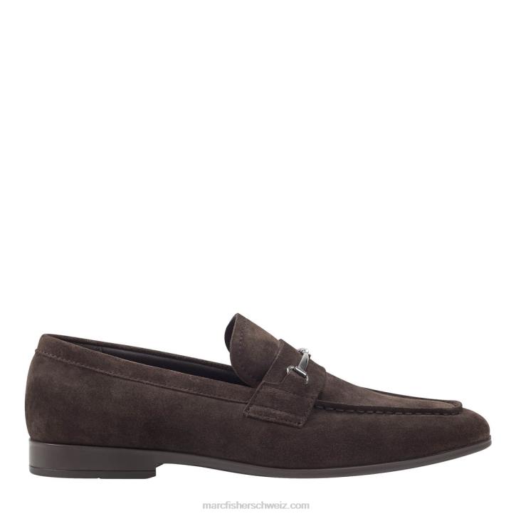 Marc Fisher Männer dunkelbraunes Wildleder Norris Dress Loafer 48XZ724