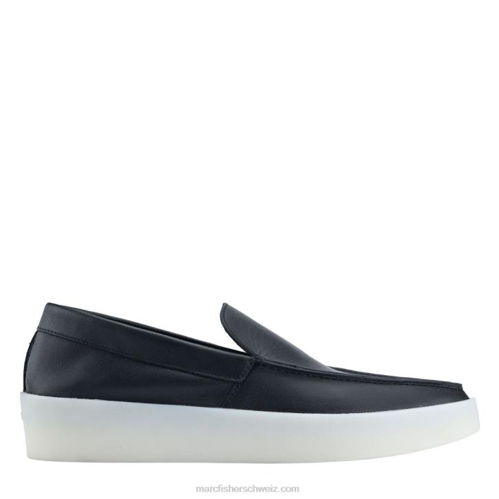 Marc Fisher Männer schwarzes Leder Connor-Loafer 48XZ721