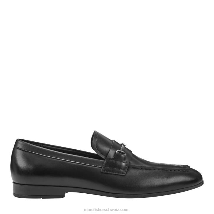 Marc Fisher Männer schwarzes Leder Norris Dress Loafer 48XZ726
