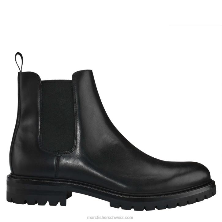 Marc Fisher Männer schwarzes Leder tiefer Freizeitstiefel 48XZ707
