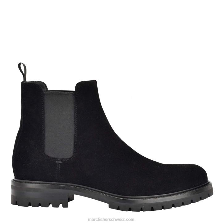 Marc Fisher Männer schwarzes Wildleder tiefer Freizeitstiefel 48XZ712