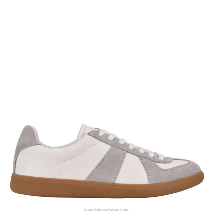 Marc Fisher Männer weißes Wildleder Ton-Sneaker 48XZ737